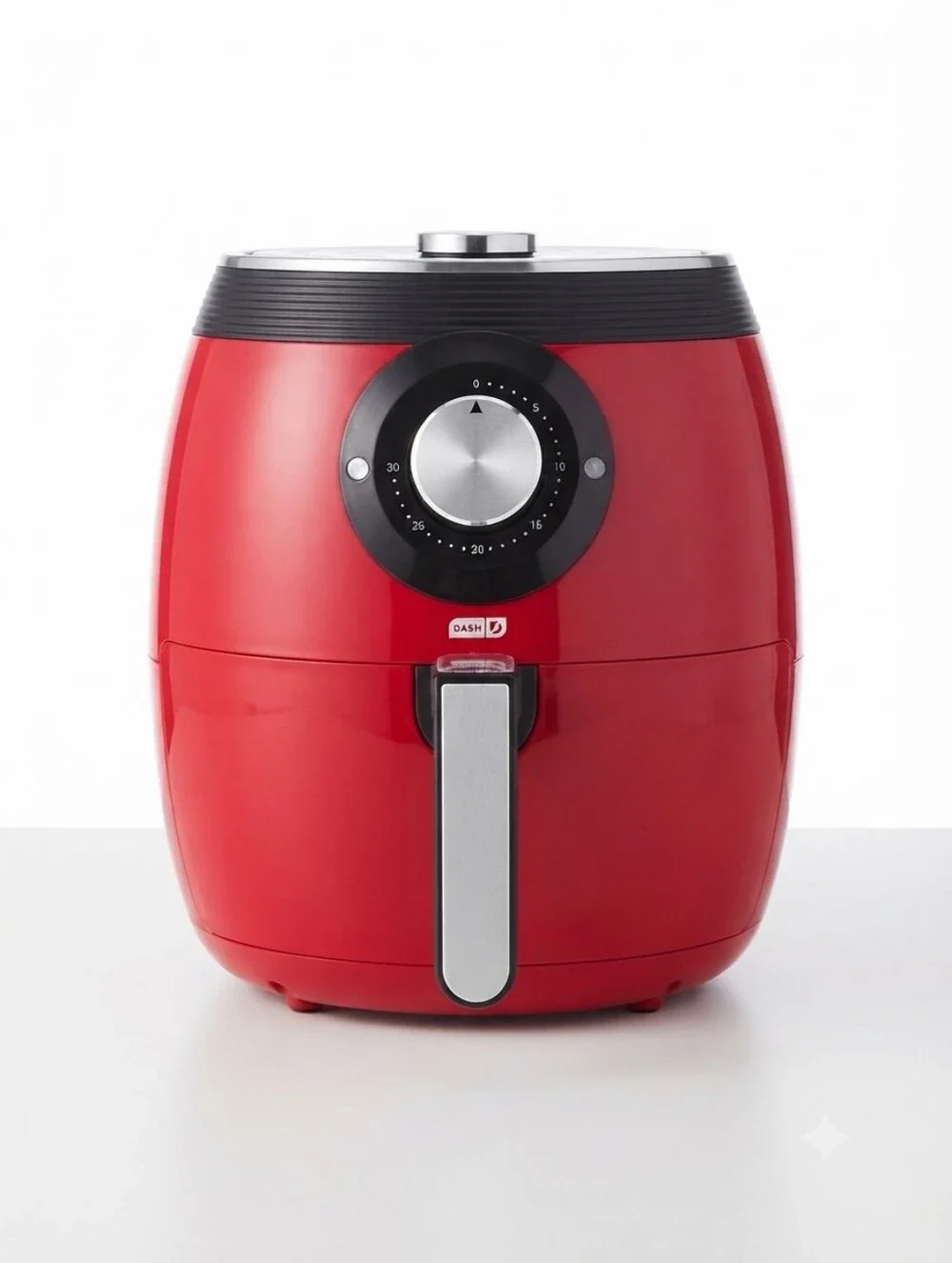 Dash Compact Air Fryer 2 Quart - Red - Non-Stick Basket - Tested & Working